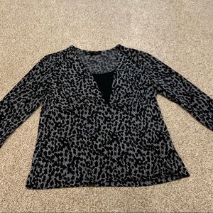 Nice gray and black top